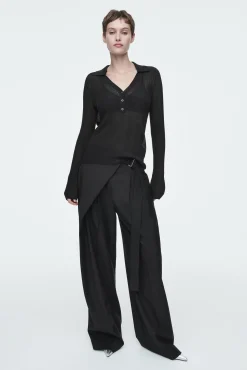 COS Skor*SPETSIGA SLINGBACKS I LÄDER MED TAXKLACK