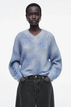 COS Stickat*SPRAYEFFECT MOHAIR VNECK JUMPER