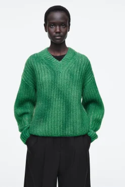 COS Stickat*SPRAYEFFECT MOHAIR VNECK JUMPER