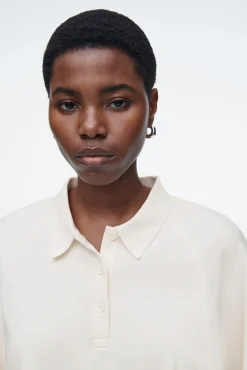 COS T-shirts | Toppar*STRUKTURERAD LÅNGÄRMAD POLOTRÖJA