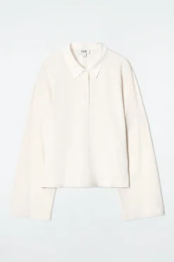 COS T-shirts | Toppar*STRUKTURERAD LÅNGÄRMAD POLOTRÖJA
