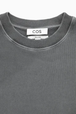 COS Sweatshirts & Hoodies*SWEATSHIRT MED AVSLAPPNAD PASSFORM