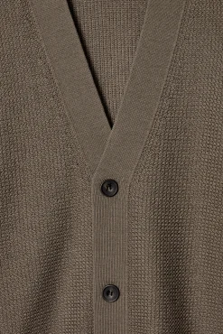 COS Stickat*TEXTURED MERINO WOOL CARDIGAN