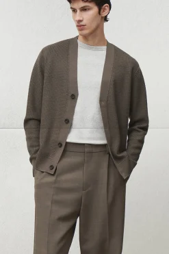 COS Stickat*TEXTURED MERINO WOOL CARDIGAN