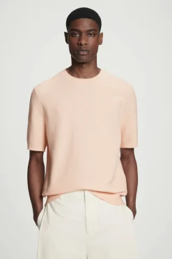 COS Stickat | T-shirts*TEXTURERAD STICKAD T-SHIRT I BOMULL