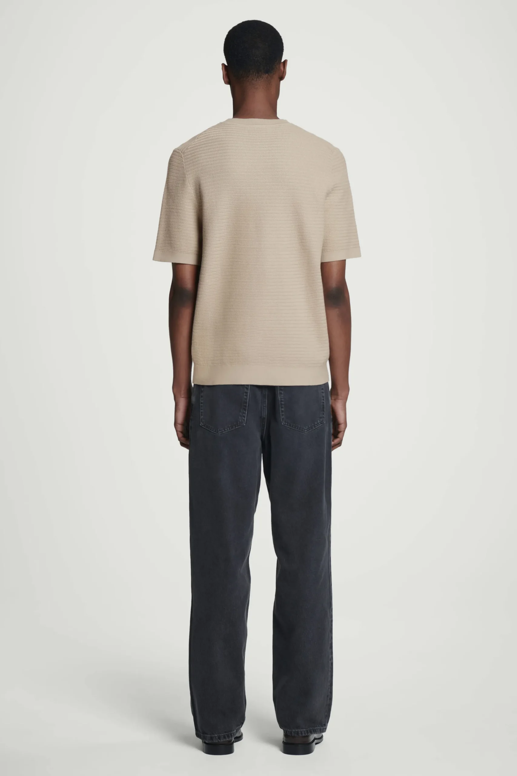 COS Stickat | T-shirts*TEXTURERAD STICKAD T-SHIRT I BOMULL