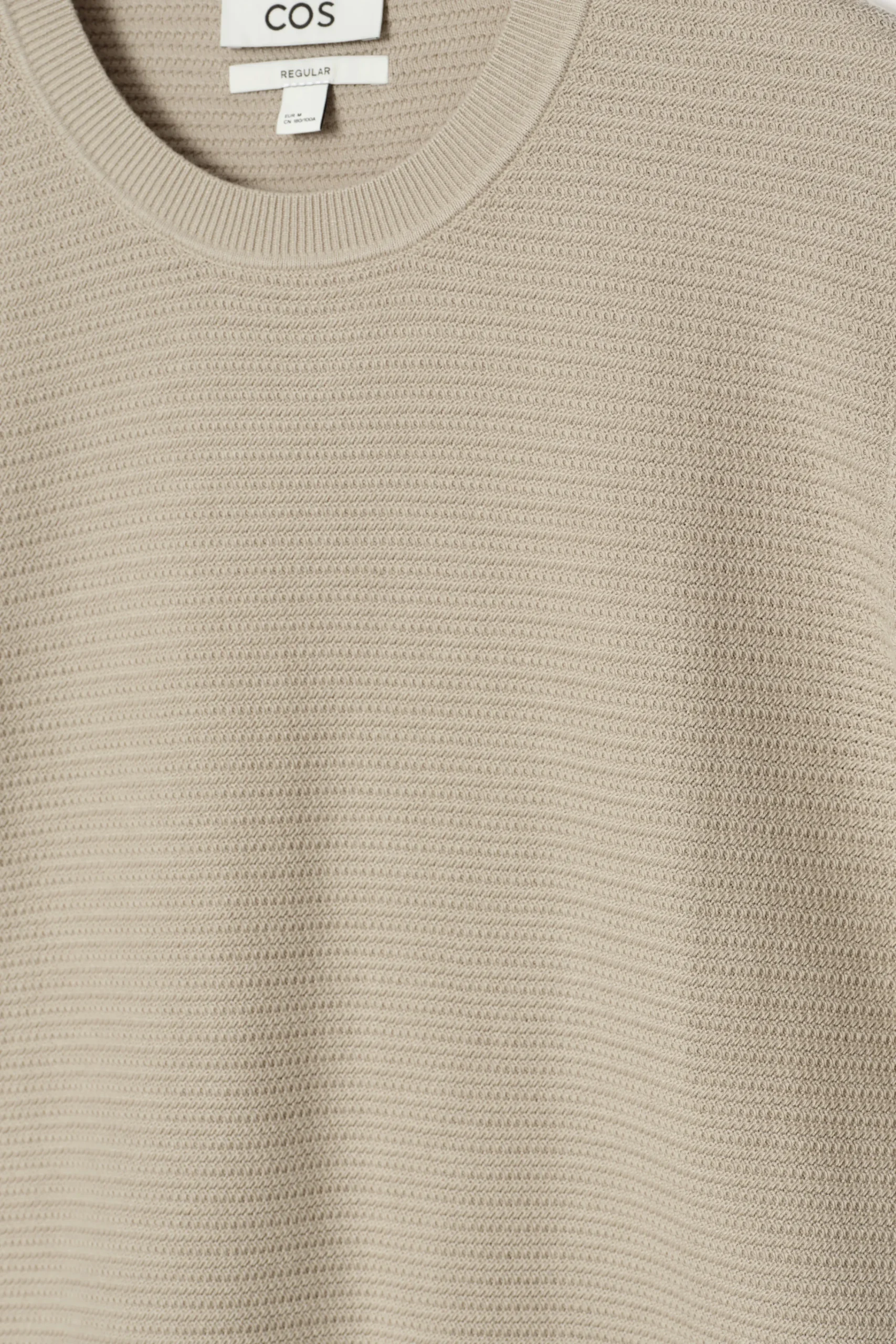 COS Stickat | T-shirts*TEXTURERAD STICKAD T-SHIRT I BOMULL