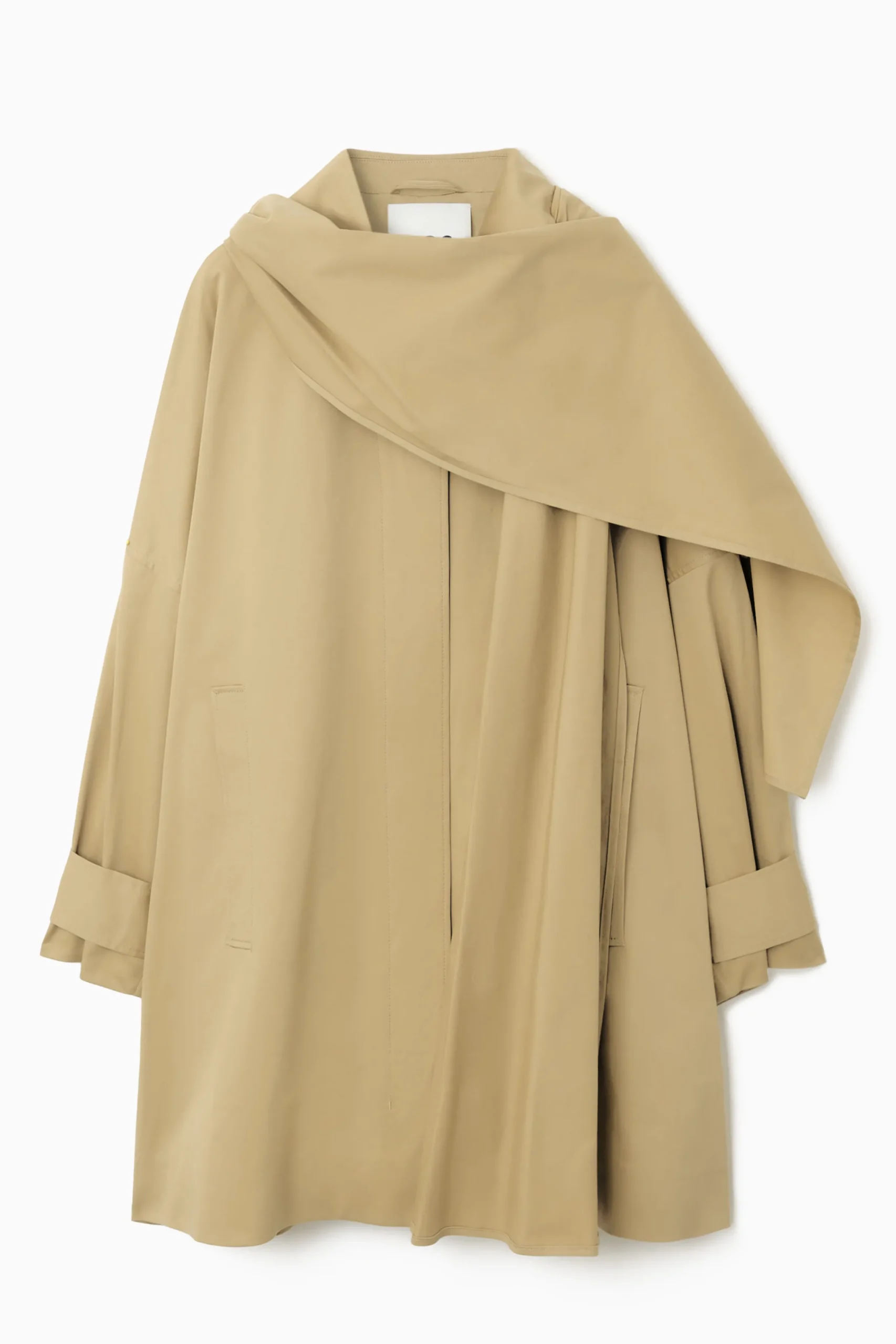 COS Jackor & Kappor*TRENCHCOAT I OVERSIZE-MODELL MED HALSDUK