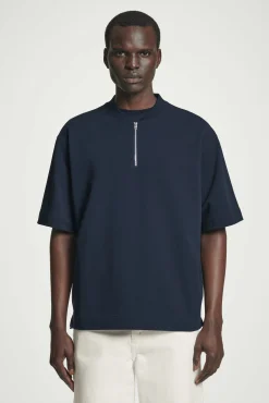 COS T-shirts*T-SHIRT I BOMULL MED KORT DRAGKEDJA