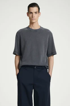 COS T-shirts*T-SHIRT I BOMULLSJERSEY MED VÅFFLAD TEXTUR