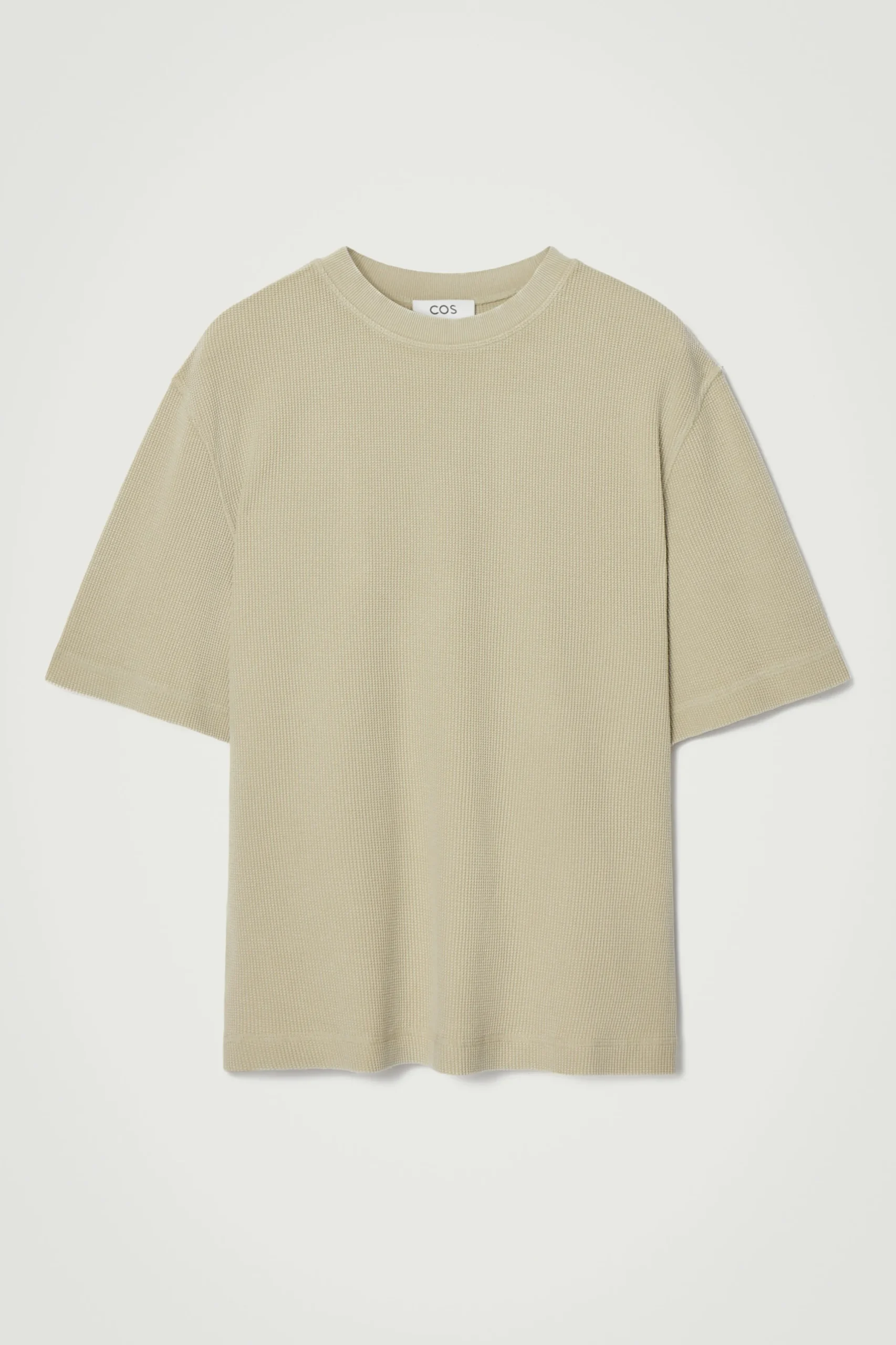 COS T-shirts*T-SHIRT I BOMULLSJERSEY MED VÅFFLAD TEXTUR