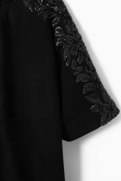 COS Skjortor & Blusar | T-shirts*T-SHIRT I MOCKA MED PALJETTER