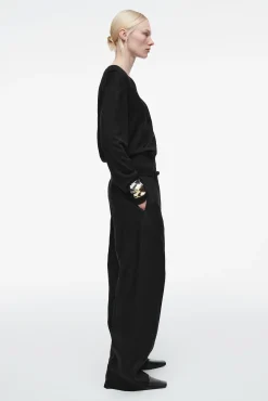COS Stickat*V-RINGAD CARDIGAN I MERINOULL OCH LINNE