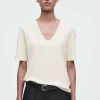 COS T-shirts | Toppar*V-RINGAD T-SHIRT I BOMULL