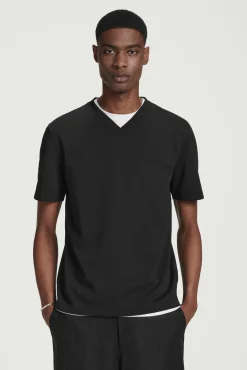 COS T-shirts*V-RINGAD T-SHIRT I BOMULLS-INTERLOCK